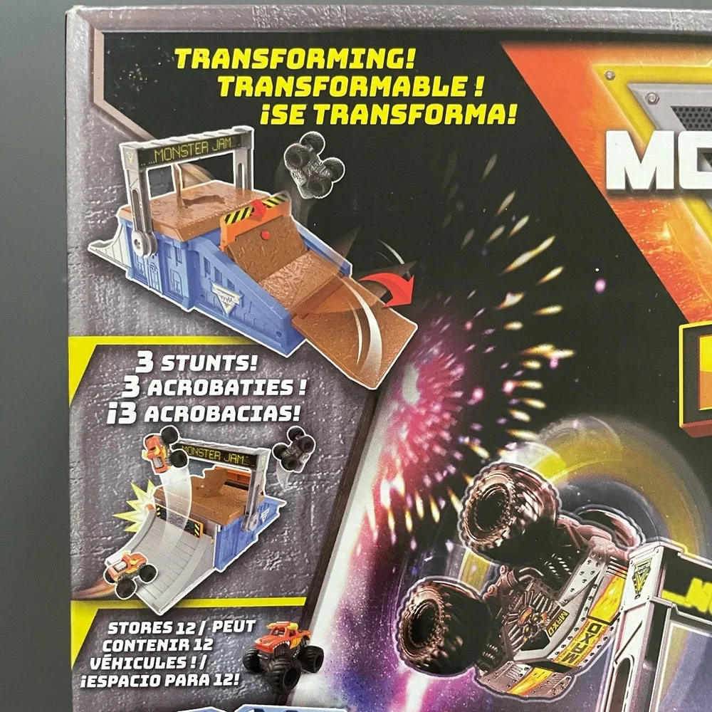 brand new- Monster Jam mini freestyle flip arena play set